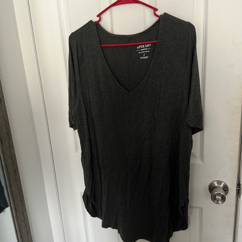 Grey Long Tee